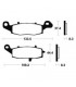 KAWASAKI Z 750, S 2004-2006 PLAQUETTES DE FREIN AVANT GAUCHE RACING