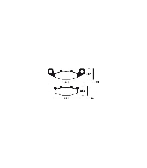 KAWASAKI GTR 1000 1994-1998 PLAQUETTES DE FREIN AVANT 