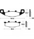 KAWASAKI GTR 1000 1994-1998 PLAQUETTES DE FREIN AVANT 