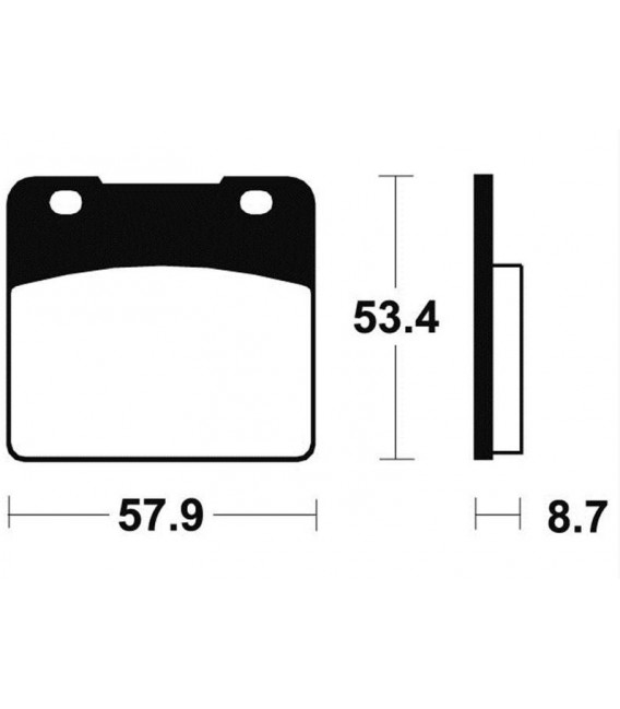 SUZUKI GSX-R 1100 1986-1988 PLAQUETTES DE FREIN AVANT