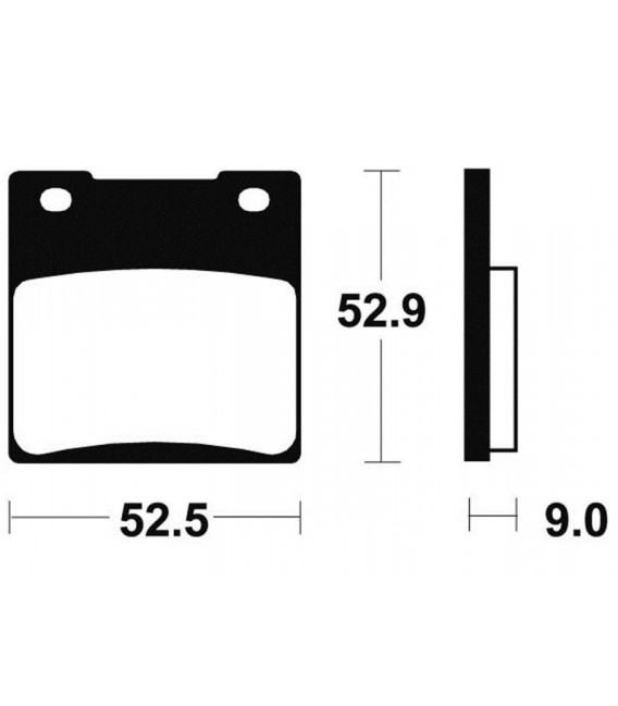 KAWASAKI ZRX 1100 1996-2000 PLAQUETTES DE FREIN ARRIERE