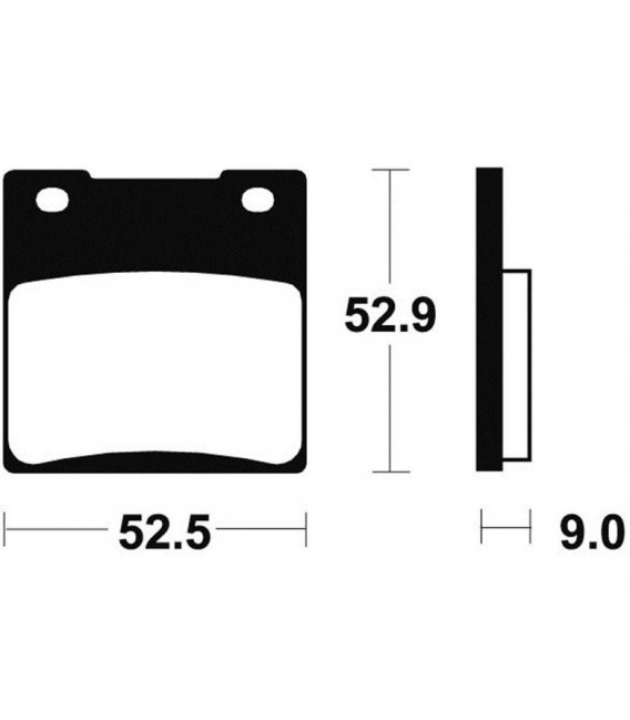 SUZUKI GSX-R 1100 1986-1988 PLAQUETTES DE FREIN ARRIERE